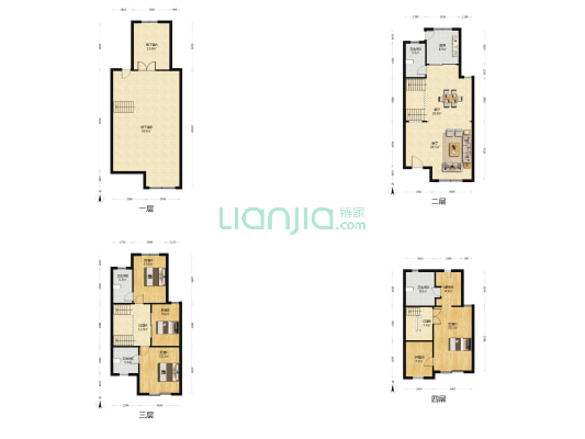 莫奈庄园 4室2厅4卫 297平方