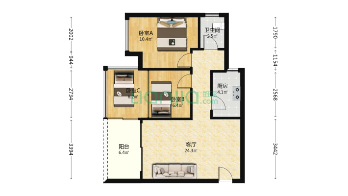 珀丽华府二手房实景图