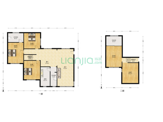 锦绣乾城 5室2厅3卫 172平方