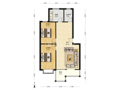 此房南北通透户型，落地窗阳台设计 ，采光视野都很好-涿州仙颐园小区户型图