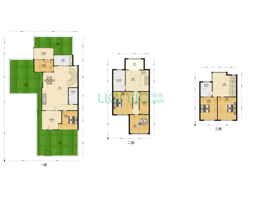 荷兰墅 5室1厅3卫 251平方