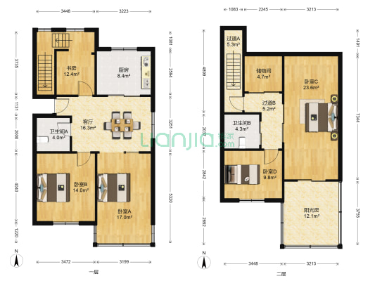 水仙弄小区 5室1厅2卫 130平方