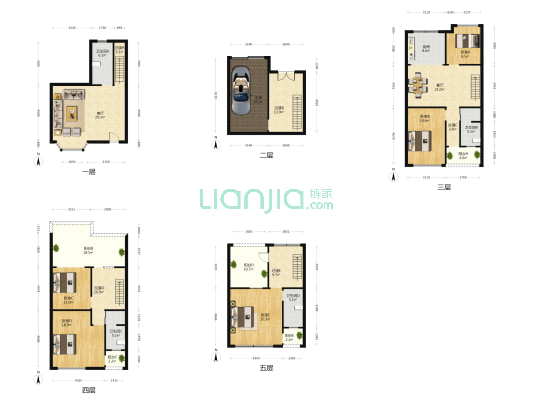 经典花园 5室2厅4卫 248平方