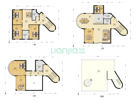 东芳山庄 7室3厅5卫 454平方