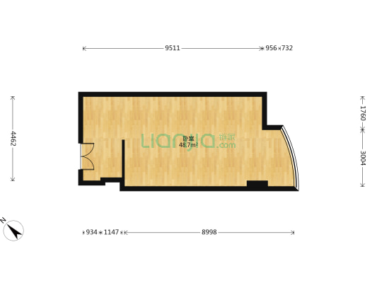 时代锋尚 1室0厅0卫 54平方