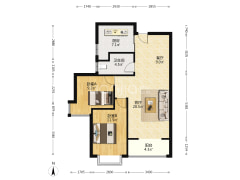 华阳路旁 联合七号院 92平精装名厨明卫2居出售-涿州联合七号院户型图
