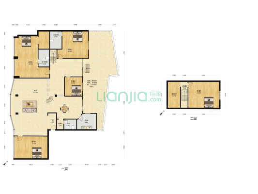 金三角商住楼 5室1厅3卫 288平方