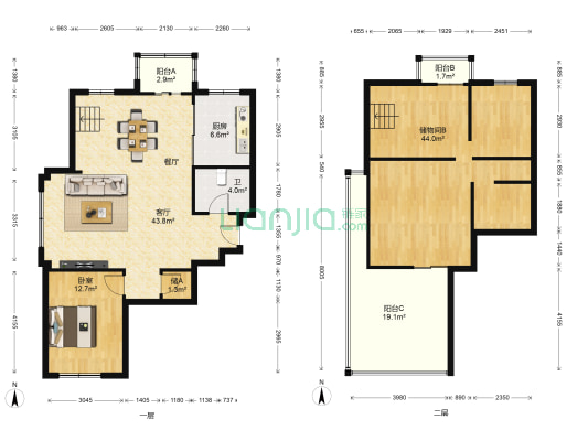 天河家园三期 1室1厅1卫 164平方
