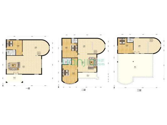 三角村 4室2厅4卫 398平方