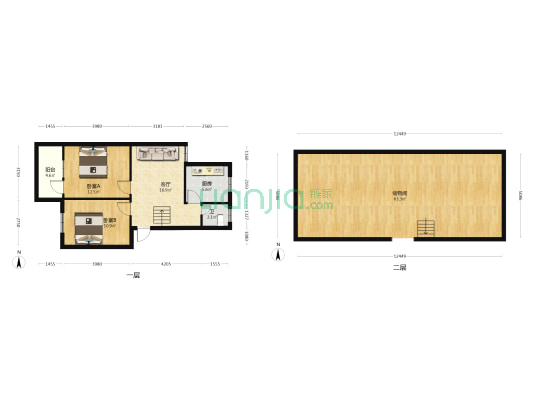 柴油机厂北院 2室1厅1卫 66平方