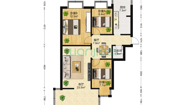 小吉坡1号二手房实景图