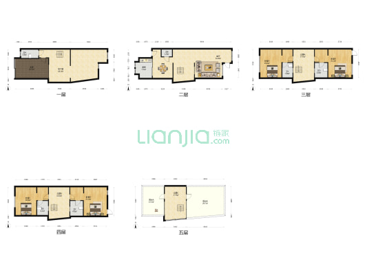 天域阳光别墅 4室1厅6卫 203平方