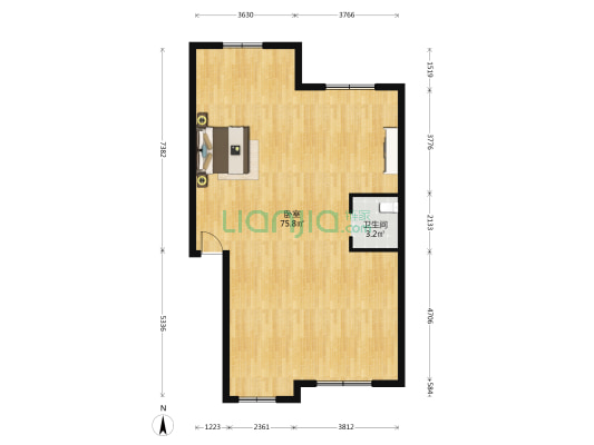 南昌小商品城 1室0厅1卫 132平方