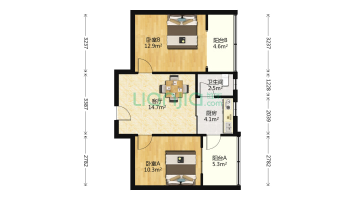 桃源社区一号院二手房实景图
