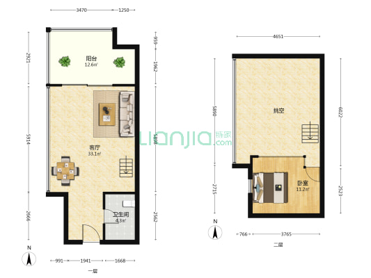 嘉辉南湖美寓 1室1厅1卫 72平方