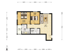 华阳路经装小两居，三义，西 丁方便，税费低靠谱卖-涿州联合一号院户型图