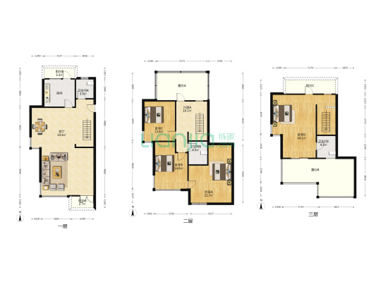 天之骄子 4室1厅3卫 189平方