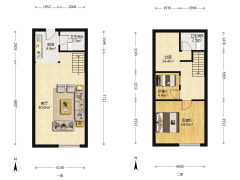 70年大产权 房子户型方正，总价低，适合年轻白领-涿州同善园银座户型图