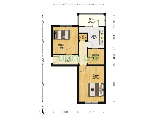 省二建家属楼 2室0厅0卫 58平方