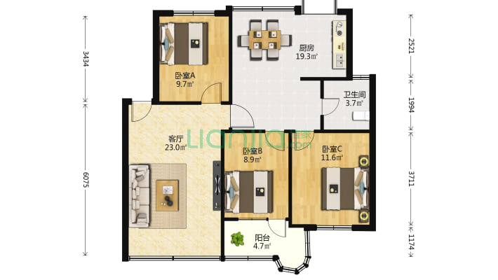 玫瑰苑二手房实景图