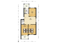 蓝天小区，南北通透三居室，中间层，总价低-涿州蓝天小区(涿州)户型图