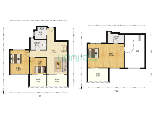 新湖果岭 3室1厅2卫 141平方