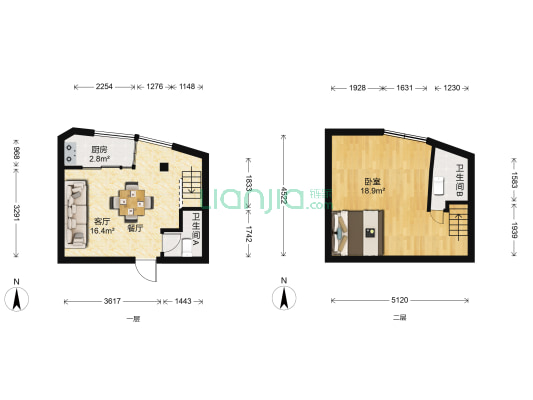 书香领寓 1室1厅2卫 31平方