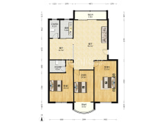东方家园 3室2厅 南 北-涿州东方家园户型图