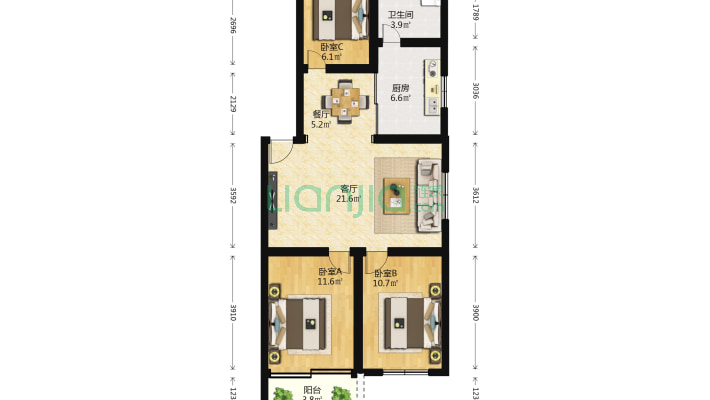 杏林邮电宿舍楼二手房实景图