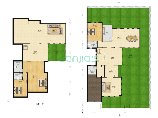 新湖仙林金谷别墅 3室3厅4卫 352平方