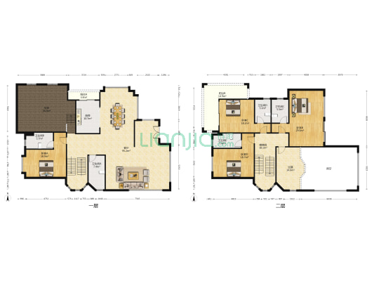 恒大御景半岛丹桂湖 4室1厅5卫 553平方