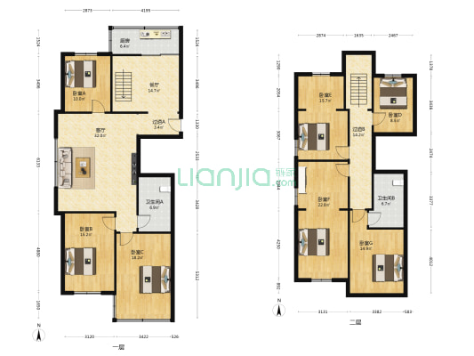 闽江三路 7室2厅2卫 118平方