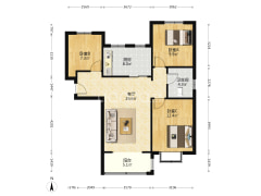 好楼层，采光好，全天都能进光，小区楼间距长，绿化高-涿州凯兴悦享城户型图