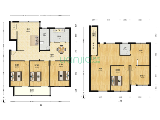 中远小区 6室2厅2卫 214平方