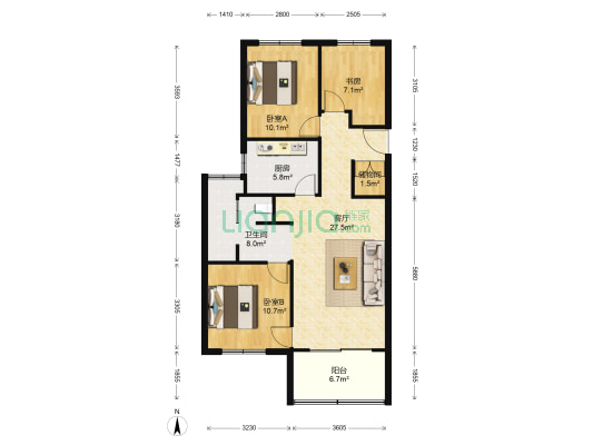 绿地海珀璞晖户型图