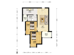 房子是南向两天居，毛坯房随意装修，房本満二-涿州天伦湾一期户型图