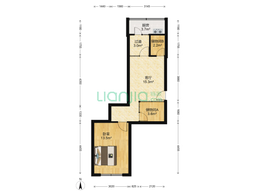 二纬路 1室1厅0卫 56平方
