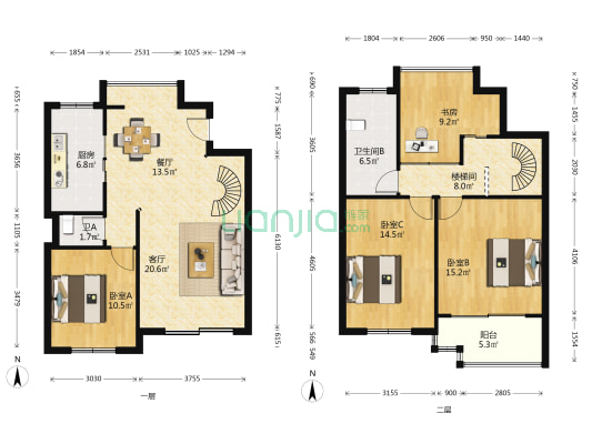 盛族家园-悉尼阳光·悉尼星光 4室2厅2卫 159平方