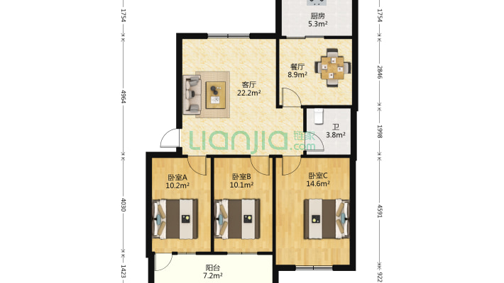 花园路50号二手房实景图