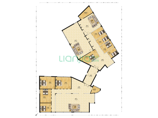汇丰大楼 9室3厅0卫 538平方