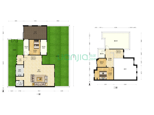 上邦高尔夫国际社区H组团 2室1厅1卫 129平方