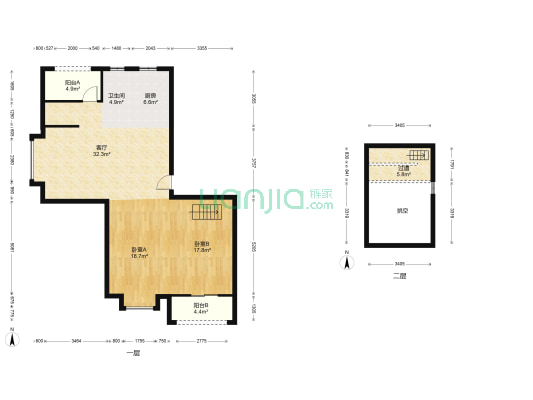 正荣悦澜山 2室1厅1卫 116平方