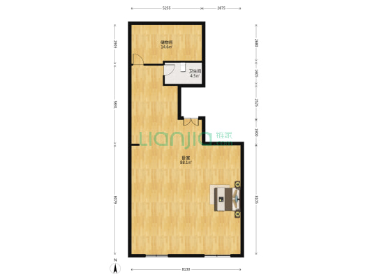 东鹏智谷国际商务港 1室0厅1卫 153平方
