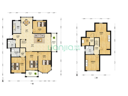 翠堤紫府 4室2厅3卫 129平方