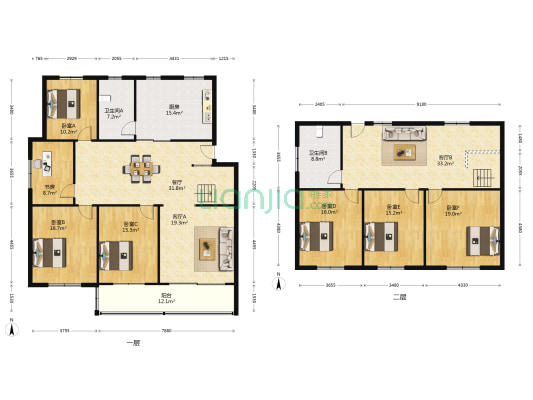 华山花苑四期 7室3厅2卫 255平方