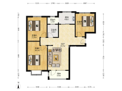 华融现代城南北通透三居，采光好，视野好，小区环境好-涿州华融现代城户型图
