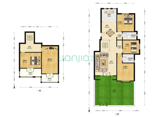 云湖庭苑 4室2厅2卫 195平方