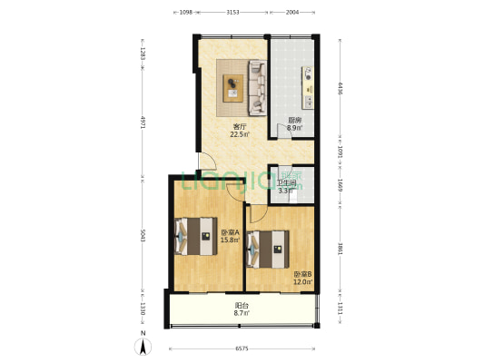 福田巷 2室1厅1卫 78平方