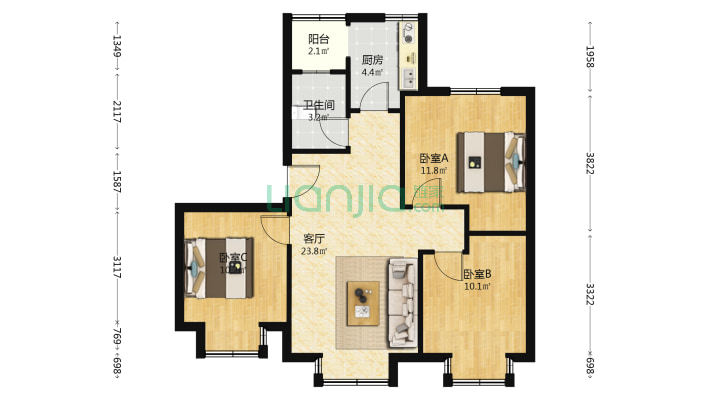 扬程渠路安居小区二手房实景图