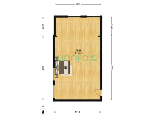永和大厦 1室0厅0卫 86平方